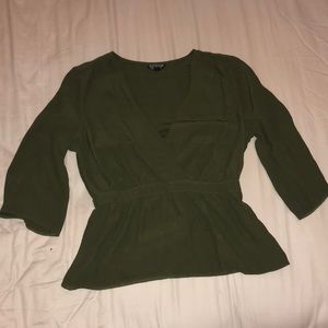 Green dress top